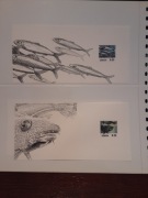 Dania 2013  Mi 1729-32 komplet 4 x H-blatt   ryby czyste idealna