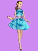 Lalka Barbie - Minisukienka vintage