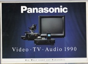 Panasonic Video Tv Audio 1990 prospekt niemiecki