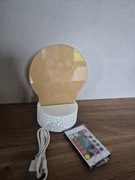 Lampka nocna biurkowa 3D LED akrylowa z pilotem 2w1 koszykarz 16kolorów RGB
