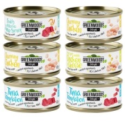 Greenwoods 12x70g mix smaków wysokomiesna dla kota mokra karma 