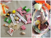 Prezent jajko przeźroczyste wielkanoc cukierki