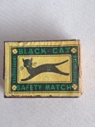 Unikatowe zapałki kolekcjonerskie Black cat safety match .