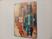 Tablica drewniana do powieszenia Route 66 21,5x15,5 cm
