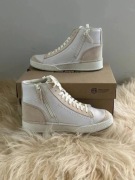 Buty Clarks Craft Cup Rise kolor off white combi leather vintage