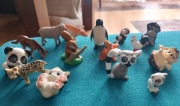 Figurki małe zwierząt domowych i dzikich 15 sztuk