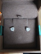 Kolczyki srebrne sztyfy z cyrkoniami