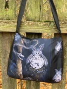 Torebka z nadrukiem grafiki polskiej artystki - limitowana kolekcja- 25x30