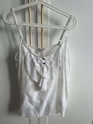 Bluzka damska na ramiączka biała jedwab bawełna GUESS r. 42 XL