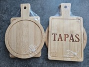 Zestaw 2 desek bambusowych do serwowania