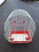 Klatka dla Ptaków, Papugi, Kanarka – Z Wyposażeniem (Huśtawka, Żerdzie)