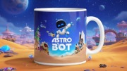 Astro Bot gra preszent dla gracza geeka kubek dla dziecka gadzet Playstatio