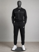 Dres Damski NIKE Komplet Bluza + Spodnie Czarny Biała Lamówka Nowy S