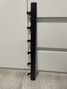 Wieszak metalowy czarny ścienny 60cm