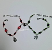 Bransoletki Meching Biedronka I Czarny Kot 