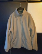 Kurtka polar dwustronna beżowa khaki ciepła na zamek wiosenna 