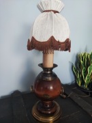 Lampa stołowa drewno  Massive Unikat