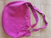 Torebka zamszowa, worek ,kolor fuksji