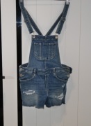 *H&M* świetne ogrodniczki dziury 164