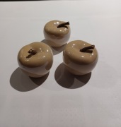 Dekoracyjne jabłko 3 szt. ceramiczne jabłka