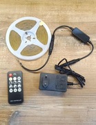 NOWA Taśma LED 6000k lumenów 5m długości + pilot i zasilacz 