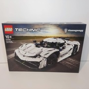 LEGO 42184 Technic - Biały hipersamochód Koenigsegg Jesko Absolut