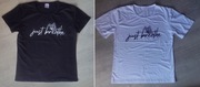 Nowy t-shirt koszulki 2 sztuki nadruk just breathe joga yoga medytacja S/M 