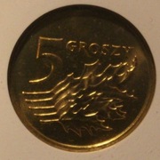 5 GR GROSZY 2007 GCN MS69 - SKRĘTKA OK. 20 STOPNI