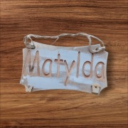 Tabliczka imienna 12cmx7cm "Matylda"