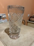 Flakon wazon kryształ kryształowy na kwiaty PRL