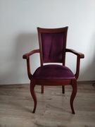 Fotel drewniany tapicerowany 