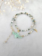 Naszyjnik z kamieni naturalnych i stali UNIKAT 