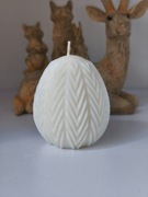 Świeca Dekoracyjna Jajko Modern – Klasyczna Biel wielkanoc, wiosna