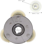 Zestaw Sprzęgła Zębatego, Stal + Nylon 36T