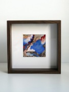 Obraz abstrakcyjny – pastele olejne | oprawiony w ramę z passe-partout