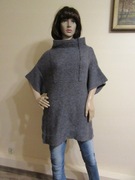 BY MALENE BIRGER szary luźny sweter zamki 60% alpaka _ S