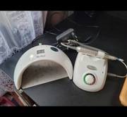 Zestaw do paznokci frezarka z lampą 