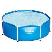 Basen stelażowy BESTWAY Steel Pro 244x61 cm + pokrywa