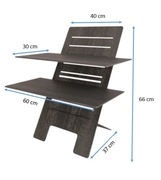 Drewniana podstawka pod laptopa, Biurko stojące, Biurko pod laptopa