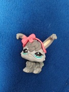 Littlest Pet Shop szary króliczek z kokardką