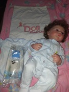 Lalka Reborn miękka silikonowa ręcznie malowana Synek chłopczyk