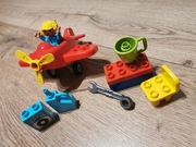 Lego duplo 10908, samolot, pilot, kanister