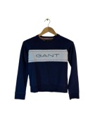 Bluza damska Gant z dużym logiem granatowa XS