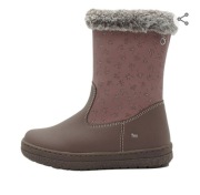 Skórzane kozaki Lamino Rozmiar 28/29 fioletowe/brudny róż