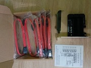 Karta PCIe 10x SATA 6Gb/s + 10 kabli czerwonych + splitter