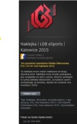 Naklejka | LGB eSports | Katowice 2015