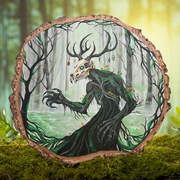 Obraz akrylowy drewno brzozowe - Leszy - słowiańska mitologia - 35 cm