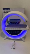 Głośnik Bluetooth 3w1 z budzikiem LED, ładowarką indukcyjną i radiem FM