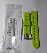 pasek silikonowy zielony  20mm