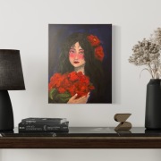 Portret Azjatki - obraz akrylowy 